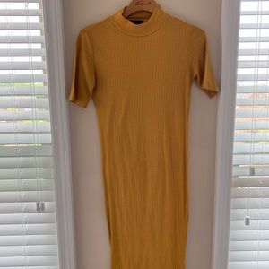 Mustard Fitted Dress